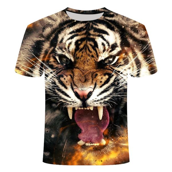 

animal lion camiseta 3d tiger 3d print shirts humor graphic graphic men clothing