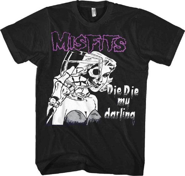 

misfits die die my darling m l xl 2xl black t-shirt