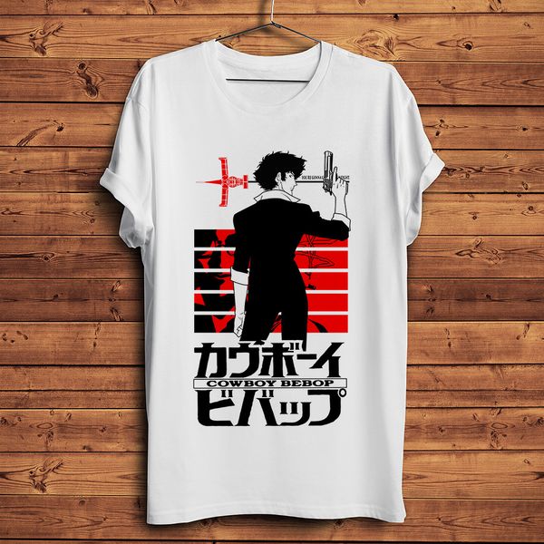 

japan anime cowboy bebop spike funny t shirt men new white casual tshirt homme manga streetwear t-shirt