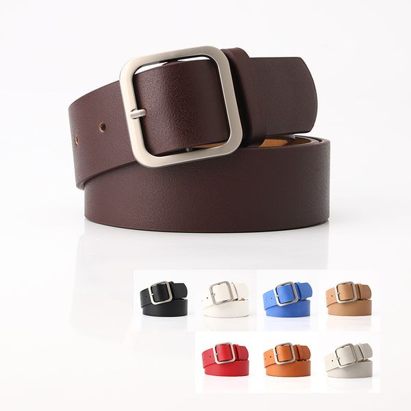 

retro simple ladies belt solid wild adjustable women belts fashion accessories with new belts wholesale, Black;brown