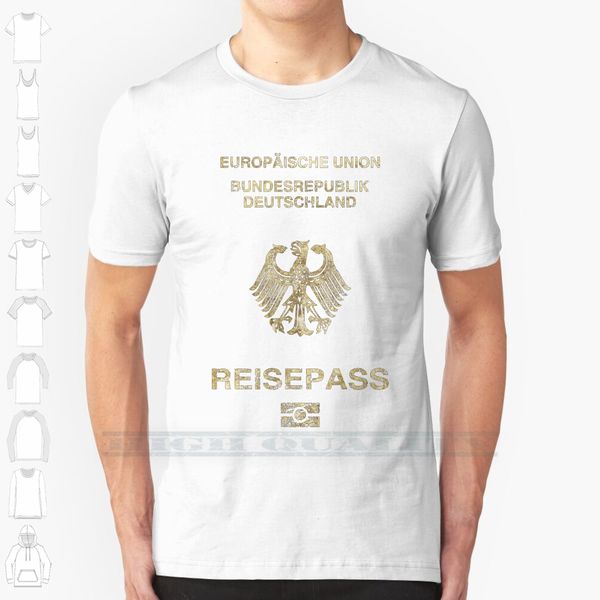 

german passport vintage custom design print for men women cotton new cool tee t shirt big size 6xl german germany