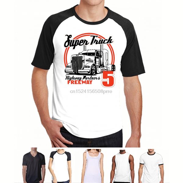 

men funny t shirt cotton short sleeve tshirts women t-shirt super truck