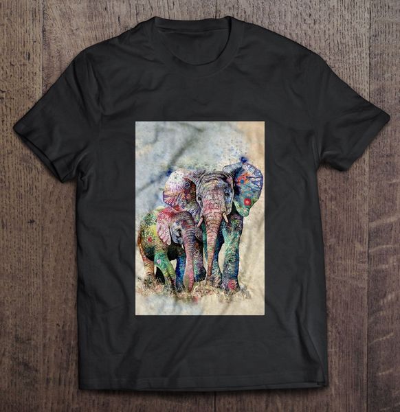 

men t shirt colorful elephant women t-shirt