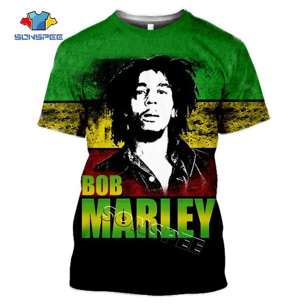 

men clothing summer bob marley 3d print shirts graphic kawaii funny men clothing
