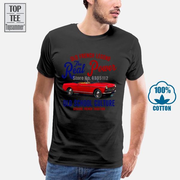 

vintage french car peugeot 404 cabriolet new cotton t shirt