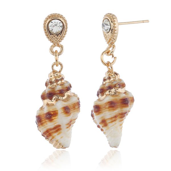

new shell earrings creative design summer simple fashion alloy earrings, Silver