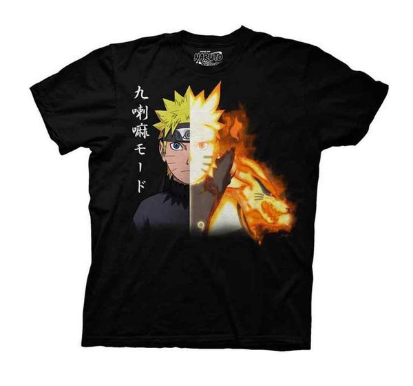 

naruto shippuden naruto biju mens black t-shirt cartoon t shirt men new fashion tshirt funny