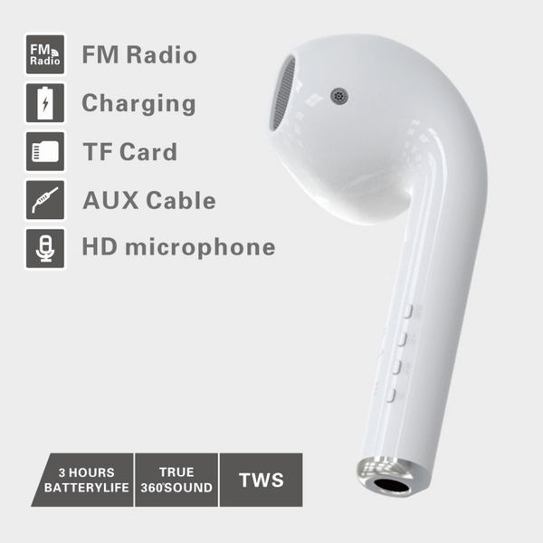 

white giant headphones bluetooth speaker earphone mode wireless portable speaker music loudspeaker support fm radio mic tf card aux cable