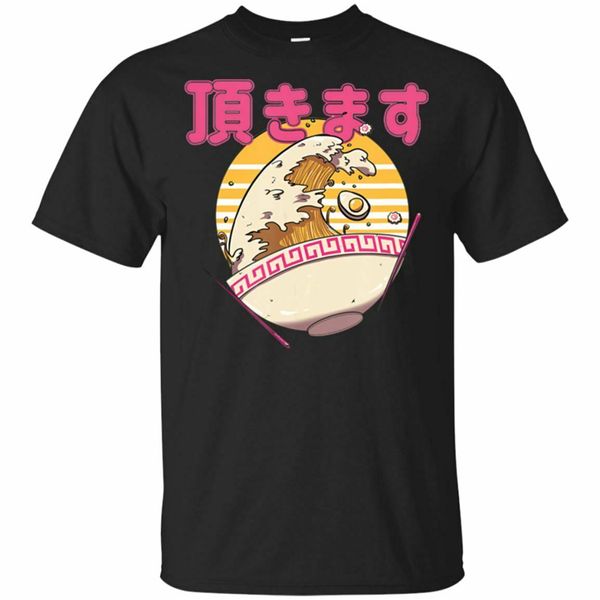 

great ramen wave t-shirt kawaii anime tee japanese gift black navy t-shirt s-6xl sweatshirt tee shirt