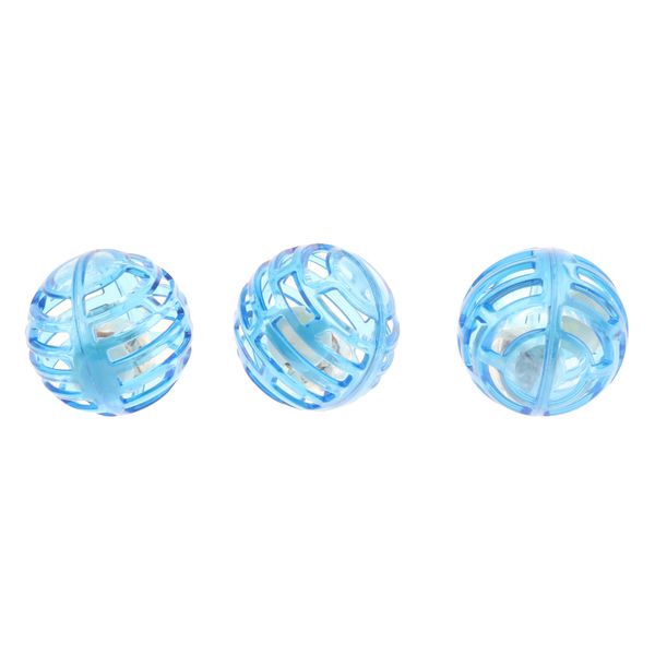 

3 pcs plastic dog ball durable dog toy balls training playing pet balls for tooth cleaning, training, play fetch, boring