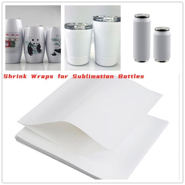 

100pcs lot sublimation accessory shrink wrap for sublimation bottles heat shrinkage film for thermal transfer tumbler shrink wrapping 5 size