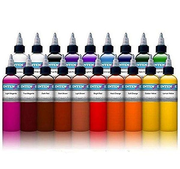 

21 color tattoo machine ink pure plant tattoo paint set 30 ml eyebrows permanent tattoo body art painted color