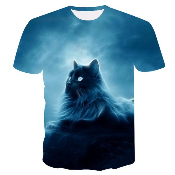 

cute and interesting animal cool cat selling 3d print shirts funny comics comics men clothing