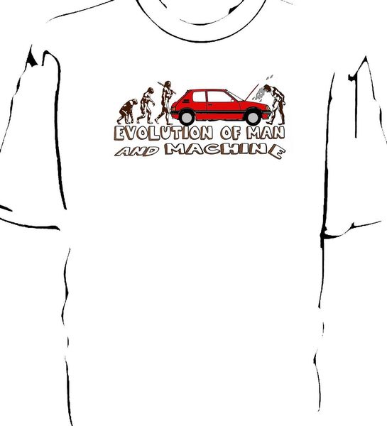 

2019 cotton cool design 3d tee shirts classic french car fans 205gti