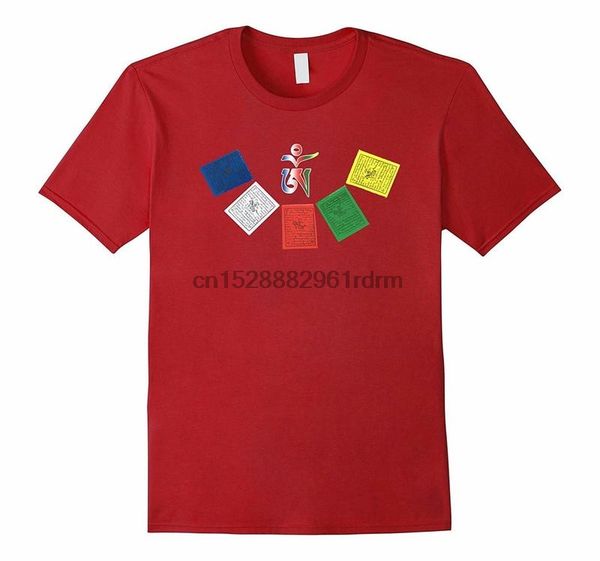 

clothing tibetan om prayer flags t shirt 5778