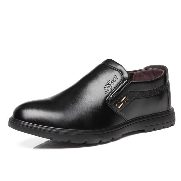 

classic business men's dress shoes fashion elegant formal wedding shoes men slip on office oxford for men black brown