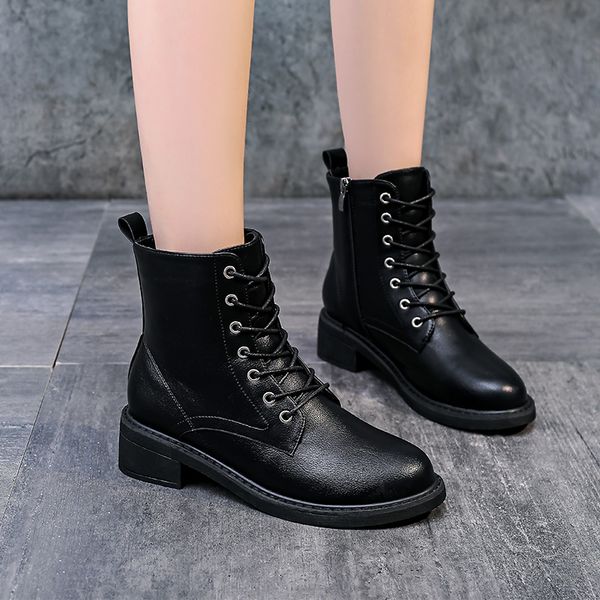 

d01 uber guest fashion boots british style women's shoes 35-40p68, Black