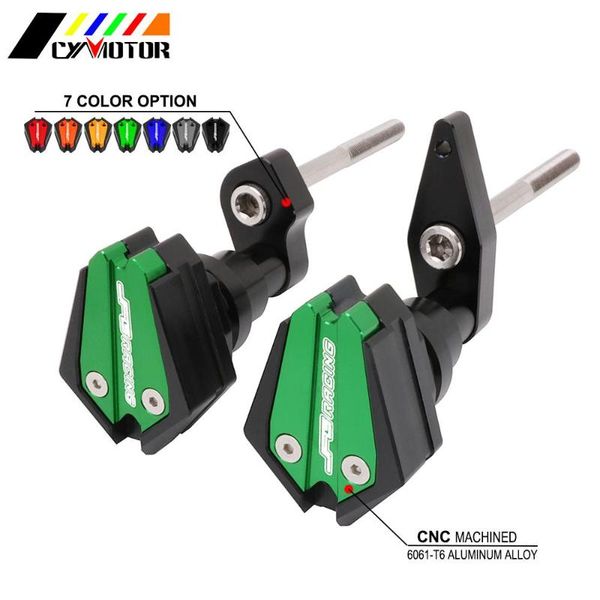 

motorcycle cnc falling protection frame slider guard anti crash pad protector for er-6f er-6n er6f er6n 2012-2020