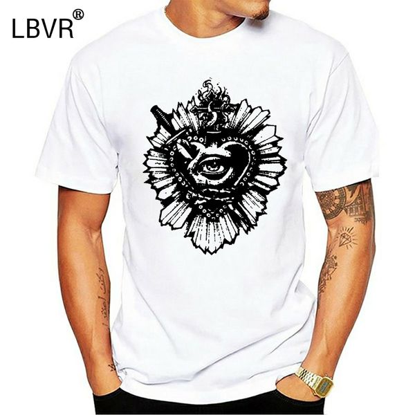 

maglietta uomo tatuaggio cuore ex вото вера священное сердце татуировки t-shirt man