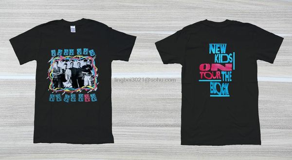 

new reprint vtg nkotb new kids on the block on tour t shirt