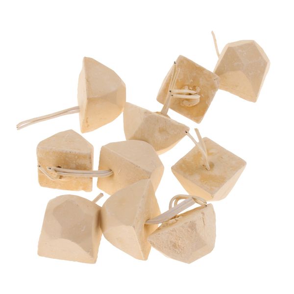 

10pc pet grinding stone parrot teeth cubes hamster molar stone chew toy