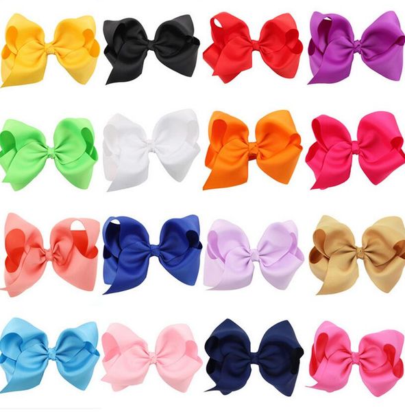 

epecket dhl 12cm bowknot children's hairpin \ headwear foreign trade supply 16 colors djfj089 jewelry hair clips & barrettes, Golden;silver
