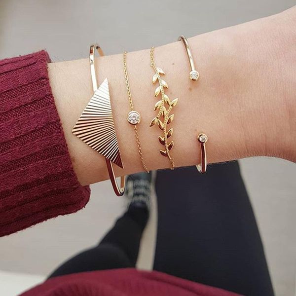 

link, chain personality adjustable women stainless steel bracelets party wedding jewelry accessories female charm bracelet, Black