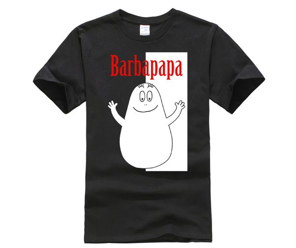 

мужской случайные моды t-рубашка вокруг шеи прохладный мужской футболки barbapapa мультфильм gangster printed мужчины t shirt одежда