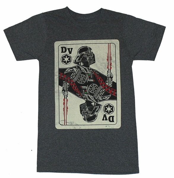 

playing card charcoal heather men's t-shirt new summer tee shirt