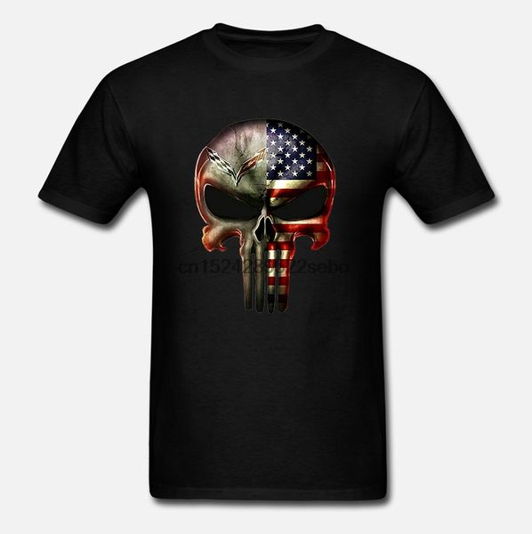 

corvette c7 c6 c5 c4 c3 c2 c1 z06 zr1 punisher american flag t-shirt s-3xl tee