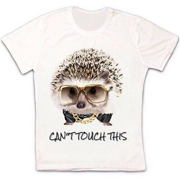 

can't touch this hedgehog cool funny retro vintage hipster tshirt 1728 pure cotton tee shirt