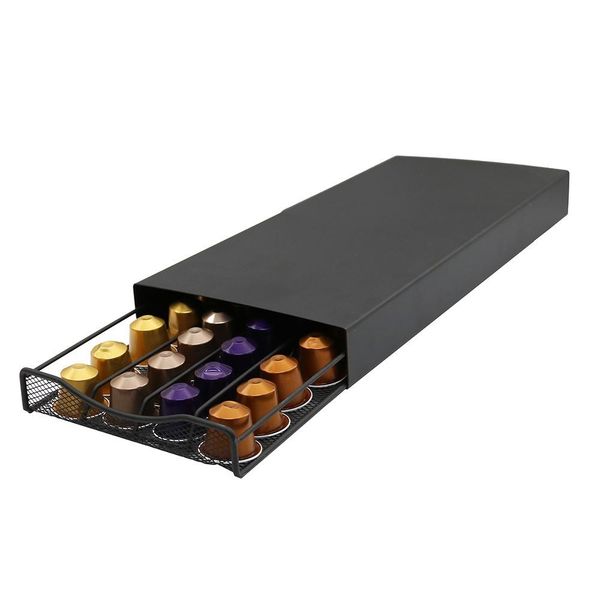 

40 pods coffee drawers capsules holder storage stand rack practical coffee shelves for nespresso coffee capsule organizer