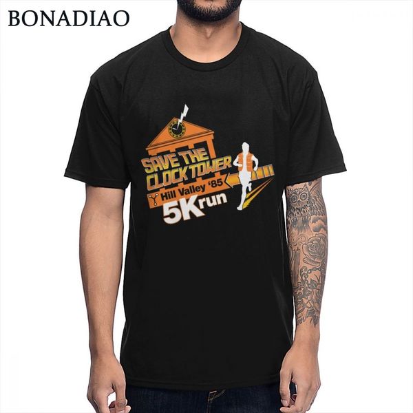

save the clock tower back to the future t shirt man hipster short sleeve 100% cotton s-6xl tee shirt
