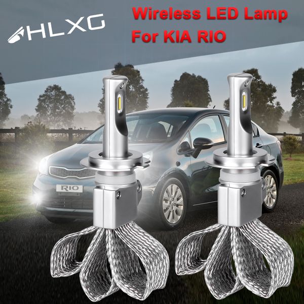 

for kia rio 4 2020 2020 fanless headlight h8 9005 driving foglamp bulb 9006 4 h11 hi/lo beam h7 h4 led 12v 2pcs hlxg