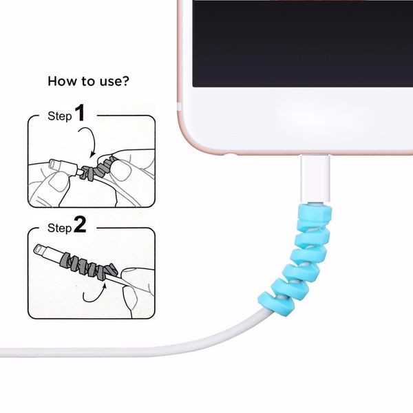 

cable protector winder protective tube cable cover saver for usb charger cable cord organizer protetor