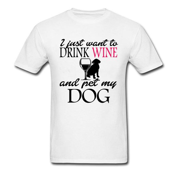 

mens t-shirts printed comfortable & tees horror o-neck the office drink wine pet dog t shirt summer autumn