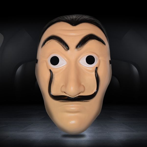 

dali red jumpsuit cospla dali red mask y banknote house la casa de papel role-playing mask yjrek
