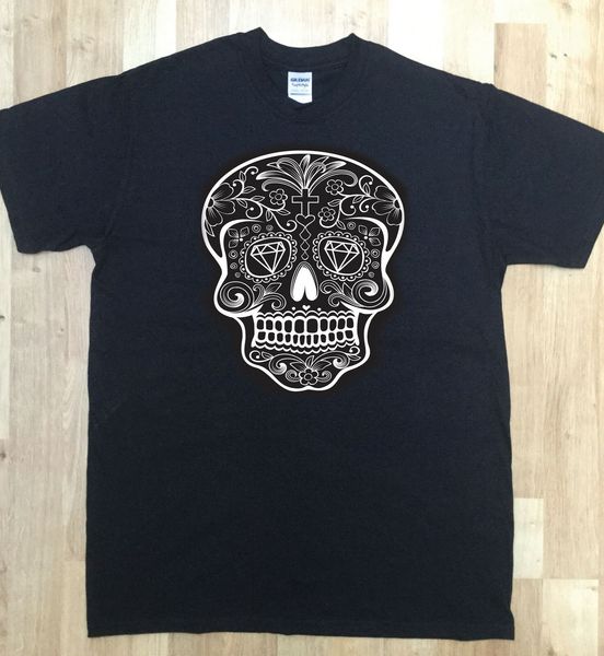 

mens black tee shirt, большие цветочные черепа линия новизна печати лето 2019 с коротким рукавом плюс размер рукавом homme t shirt