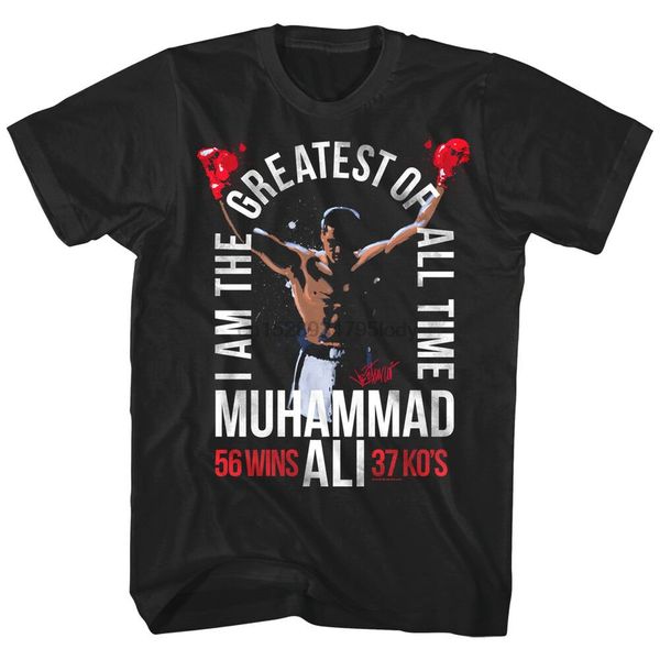 

official muhammad ali greatest of all time 56 wins mens t-shirt boxing
