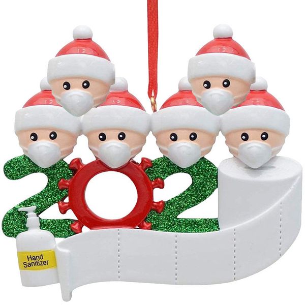 

christmas trees ornament birthdays party decoration xmas personalized family of 2 3 4 5 6 7 pendent pandemic social distancing stock d91102