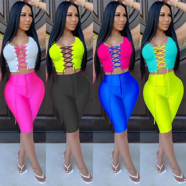 

spot tracksuits products fashion european american spring and summer casual tight-fitting straps hollow two-piece female, Gray