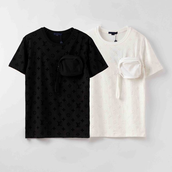 

2020 fashion slim t-shirt men's and women's letter printing short-sleeved fashion men's hairdresser casual round neck t-shirt, White;black