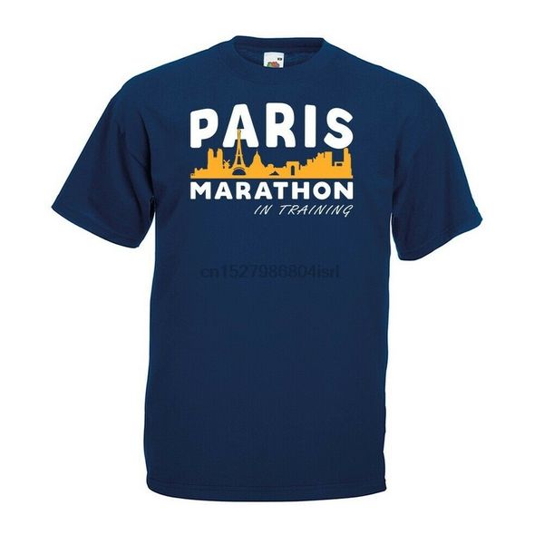 

paris marathon in training t-shirt - running 2019 gym run france city gift top