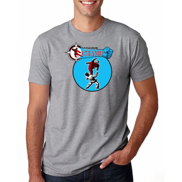 

2020 new men's summer men's casual -sleeved t-shirt karate champ t-shirt