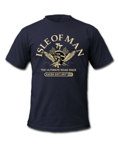 

остров мэн tt races the ultimate road race est1907 skull шлем t-shirt