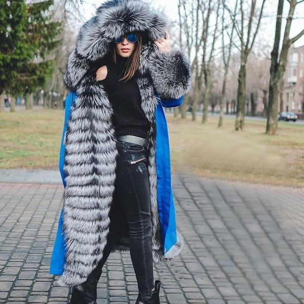 

Fur Panelled Fashion Womens Winter Jacket Plus Size Casual Clothes Designer Womens Trench Coats Removable Faux