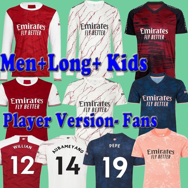 

men kids arsen long shorts player version fans soccer jersey 2020 2021 willian saka pre match training shirts sokratis 20 21 football shirt, Black;yellow