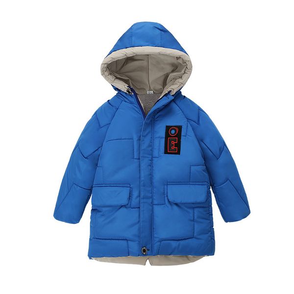 

kids winter jacket 2020 new children cotton-padded clothes new boys coat infant baby boy thick hooded outerwear coat 3 4 5 years, Blue;gray