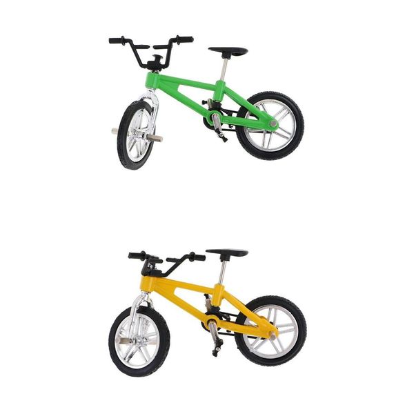 

2pcs mini alloy finger bike model mountain bike bicycle toy collectible gifts