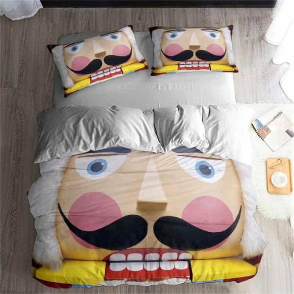 

bedding sets helengili 3d set nutcracker soldier print duvet cover bedcloth with pillowcase bed home textiles #yc-247